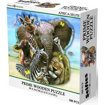 PRIME 3D Dřevěné puzzle Afrika 300 ks