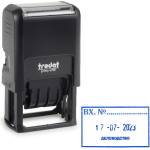  Датник правоъг Trodat printy date+text 4750 Син (1924020-06)