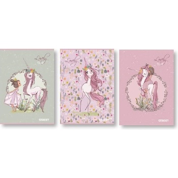 Eurocom Тетрадка Street, А4, бели листа, 54л, ВАР (30031-А-LOVELY)