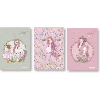 Eurocom Тетрадка Street, А4, бели листа, 54л, ВАР (30031-А-LOVELY)