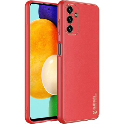 Dux Ducis Yolo Елегантен калъф от екологична кожа заSamsung Galaxy A13 5G, червен (6934913041727)