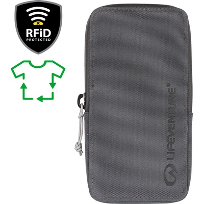 Pouzdro Lifeventure RFiD Phone Wallet Recycled a karty grey