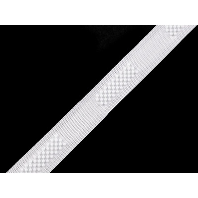 Plastové zapínání 3D / imitace suchého zipu šíře 20 mm Varianta: 1 bílá, Balení: 1 m 50690/124559/236177