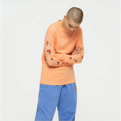 SANTA CRUZ tričko Mushroom Monarch Dot L/S Tee Faded Coral