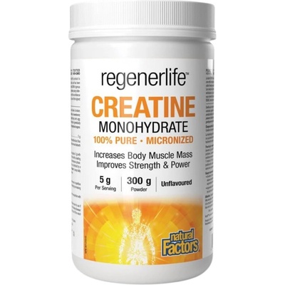Natural Factors Regenerlife Micronized Creatine Monohydrate 5000 mg [300 грама] Неовкусен