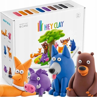 TM Toys Hey Clay Lesní zvířata