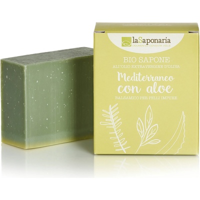 laSaponaria BIO mýdlo Mediterranean s Aloe 100 g – Zboží Dáma