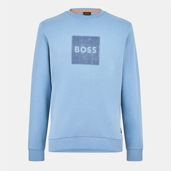 HUGO BOSS Блуза Boss Men's Stitch Crew Crew Sweatshirt - Pastel Blue 451