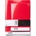 Copenhagen Design Тетрадки без редове Pantone червени 2 бр (101432035)