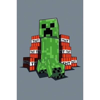 Jerry Fabrics Dětská fleecová deka Minecraft TNT