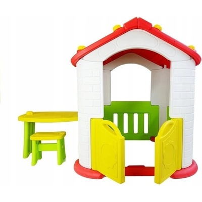 LEANToys Zahradní dětský domeček s posezením