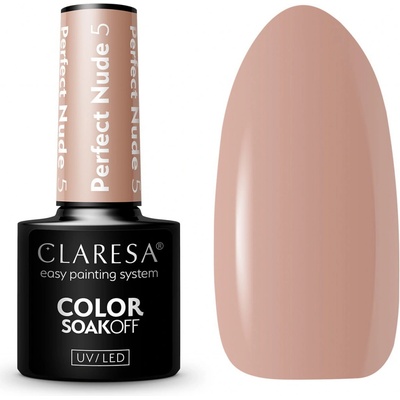 CLARESA gél lak na nechty PERFECT NUDE 5 5 ml