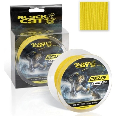 Black Cat Šňůra Zeus Line G2 250m 0,45mm 46kg žlutá