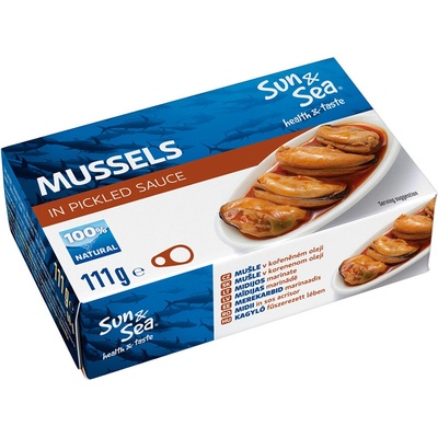 Sun&Sea Mušle v korenenom oleji 111 g