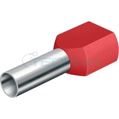 DD 1,5-12 rudá Dutinka dvojitá,průřez 2x1,5mm2/délka 12mm,dle DIN46228 – Zboží Mobilmania