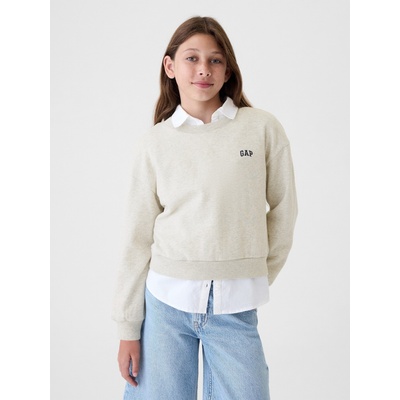 GAP Детски суитшърт с логото на GAP GAP | Byal | Момичешки | XS