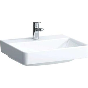 Laufen Pro S - Умивалник, 55x47 см, 1 отвор за смесител, без преливник, бял H8109620001561 (H8109620001561)