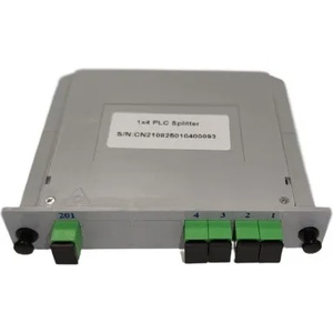 Conneu Оптичен PLC сплитер 1x4 с SC-APC конектори, LGX касета, Conneu (CNPLC-104-SCA1-SCA1-LGXP)