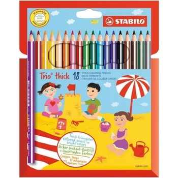STABILO Trio thick sada 18 pastelek