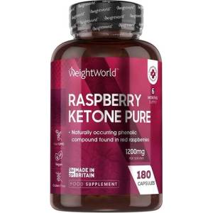 WeightWorld Горене на мазнини - Малинови кетони, 1200 mg х180 капсули Weight Worl (430155 WW)