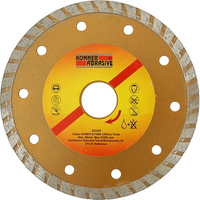 Kotúč KONNER D71005 180 mm, diamantový, Turbo +