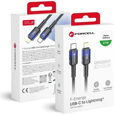 F-Energy C356 Type C to Lightning PD 3A 27W Gradient 1m černý