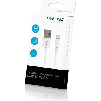 Forever DATAPIP5TFOWH1 Dátový TFO pre Apple iPhone 5, bílý