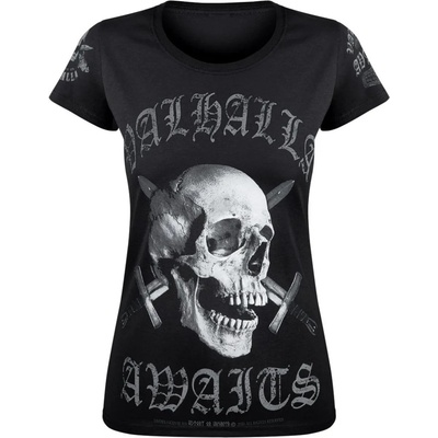 Victory or valhalla Дамска тениска victory or valhalla - skull - vov021da