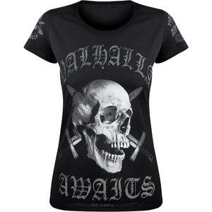 Victory or valhalla Дамска тениска victory or valhalla - skull - vov021da