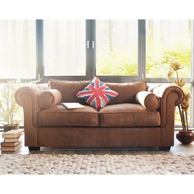 AV interiery Sedačka z mikroplyše Chesterfield London dvojsed mikroplyš TABAGO 13