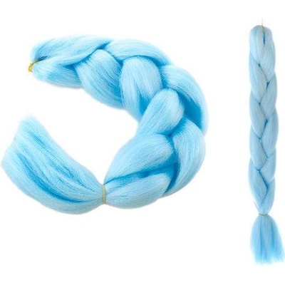 Vlasy Kanelové syntetické Copánky ombre Modrá