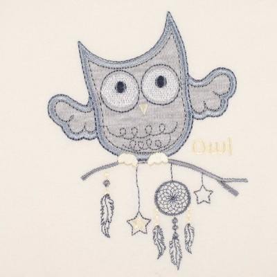 New Baby Dojčenské dupačky Owl ružové