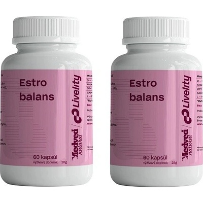 Medveď natural 2 x Estro Balans 2 x 60 kapsúl