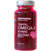 Biopharma Trippel OMEGA 3 Kvinne Kakao 120 kapsúl