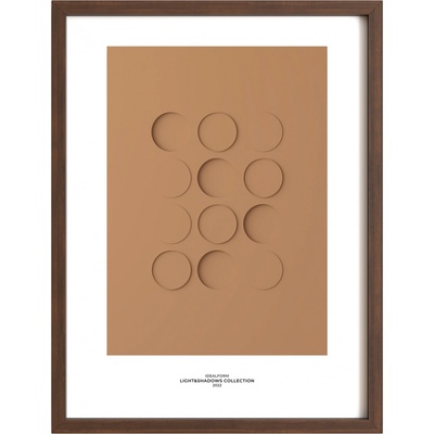 Idealform Poster no. 4 Shadow forms Barva: Terracotta, Velikost: 300x400 mm