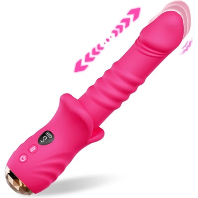 SuperLove Thrusting Vibrator Vibrant Pink