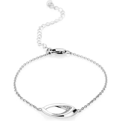 Swan Сребърна гривна с циркони JT8292B Swan