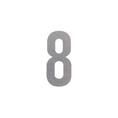 Označení budov - číslice -č.8, hliníková tabulka, výška 150 mm