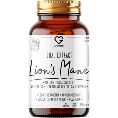 Goodie Lion's Mane dual extrakt min. 50 % polysacharidů 60 kapsúl