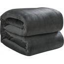 Ruhhy polyester sivá Deka 160x200