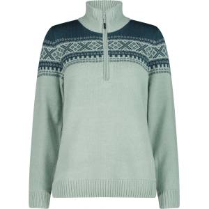 CMP Дамски пуловер CMP Women's Sweat Knitted Yarn 7H76506 Jumper - Jade - размер 36 (EU) (117-3209-0112)