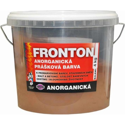 Fronton prášková farba do stavebných zmesí malt a betónov 0281 4 kg tmavo hnedá