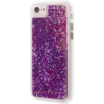 Case-Mate Waterfall Case - дизайнерски кейс с висока защита за iPhone 8, iPhone 7, iPhone 6S, iPhone 6 (лилав)