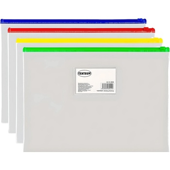 Centrum Папка джоб с цип a4 прозрачен