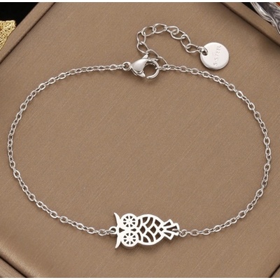 Blingstar Dámský náramek Sova nerez ocel 2375