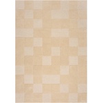 Flair Rugs Бежов вълнен килим 170x120 cm Checkerboard - Flair Rugs (503119373442)