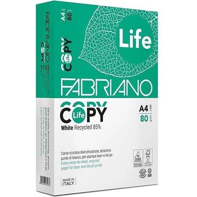 Fabriano Копирна хартия Copy Life, 85% рециклирана, A4, 80 g/m2, 500 листа (1505100150)