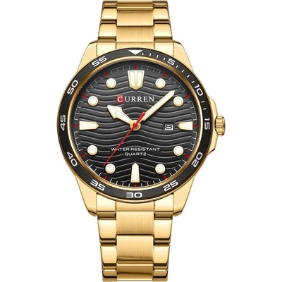 Curren Мъжки часовник Curren Arren, Неръждаема стомана, Златист / Черен (CURREN-8426-GOLD-BLACK)