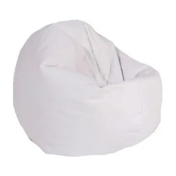 Image 1 of Pufrelax Калъф за пуф, 210л. , Relaxo - White, (Не съдържа пълнеж), Еко кожа