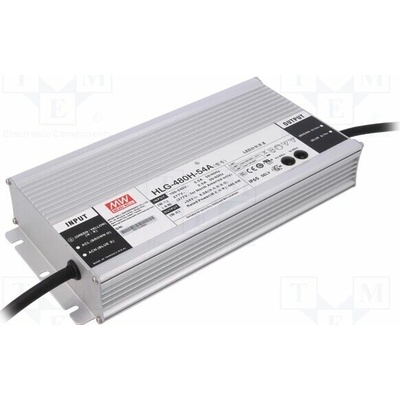 MEAN WELL HLG-480H-54A Napájecí zdroj: spínaný; LED; 480W; 54VDC; 4,4÷8,9A; 90÷305VAC